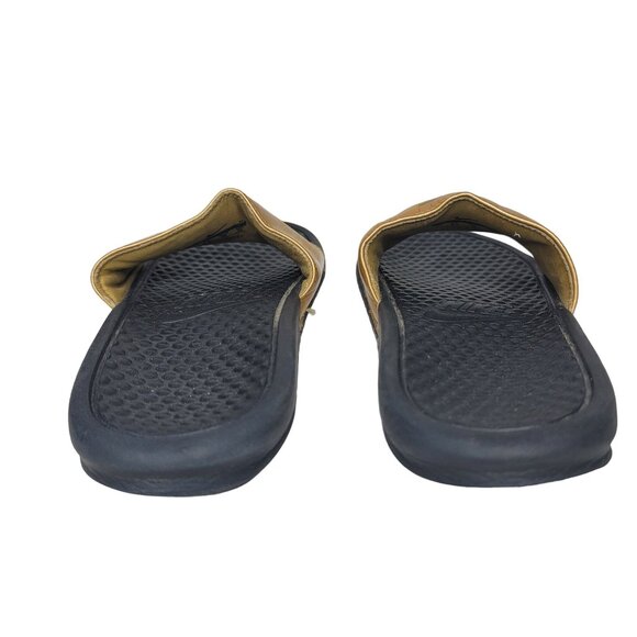 Nike Black & Gold Slide Sandals 7 - Picture 4 of 8